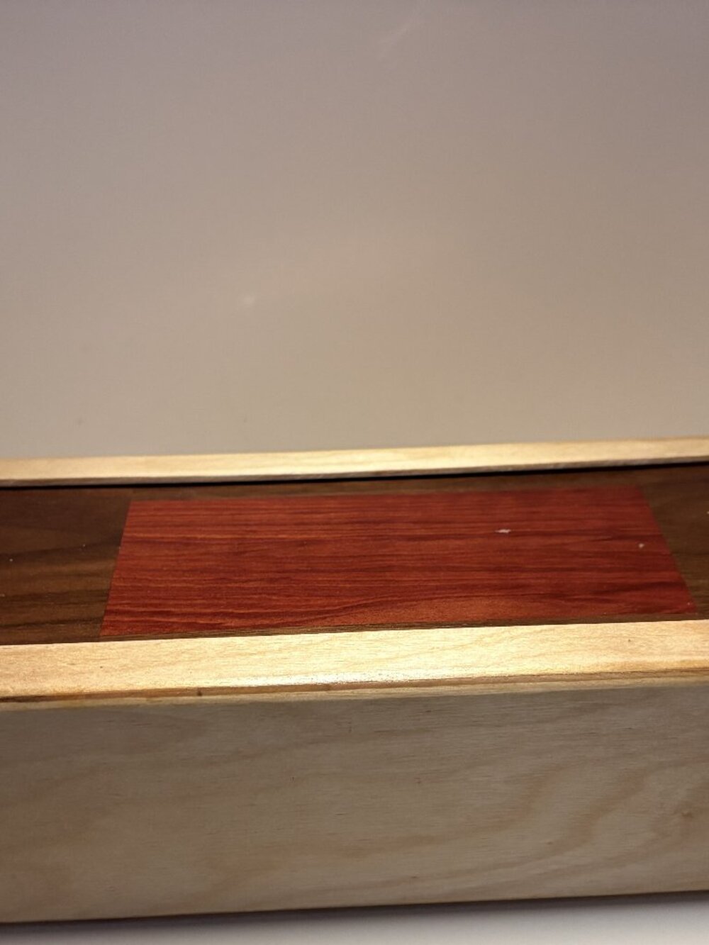 Wooden Curio Box - Sliding Magnetic Lid - Picture 2 of 2